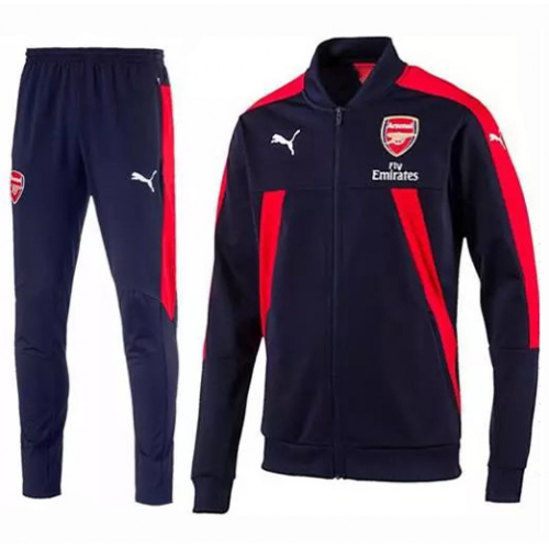 2016-17 Arsenal Navy&Red Training Jacket With Trouser